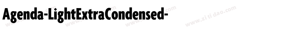 Agenda-LightExtraCondensed字体转换