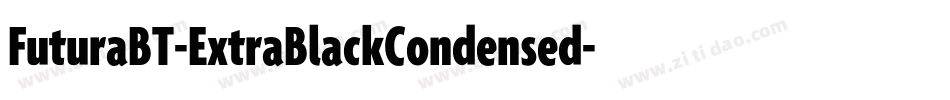 FuturaBT-ExtraBlackCondensed字体转换