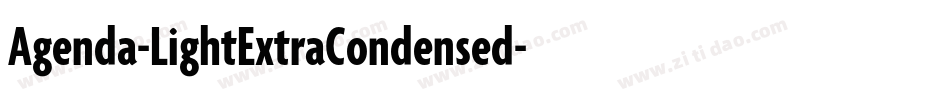 Agenda-LightExtraCondensed字体转换