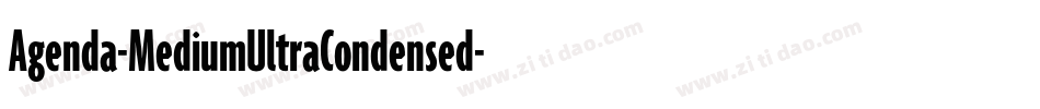 Agenda-MediumUltraCondensed字体转换