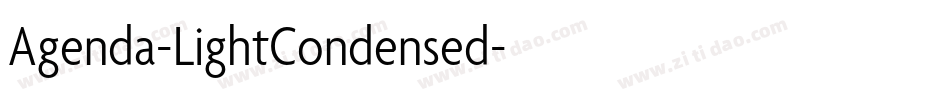 Agenda-LightCondensed字体转换