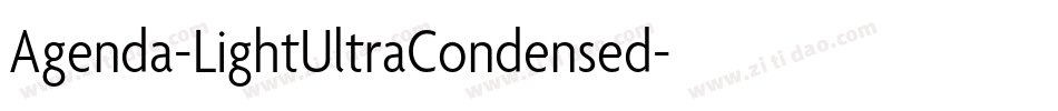 Agenda-LightUltraCondensed字体转换