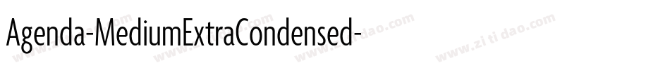 Agenda-MediumExtraCondensed字体转换