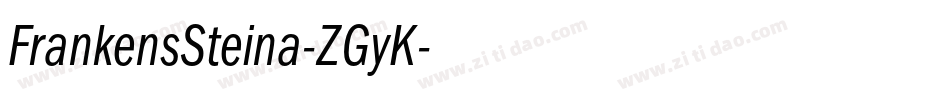 FrankensSteina-ZGyK字体转换