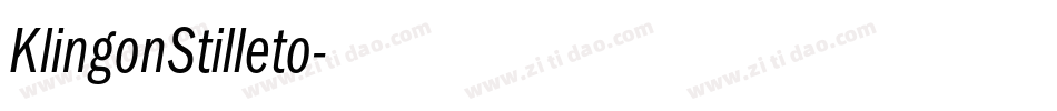 KlingonStilleto字体转换