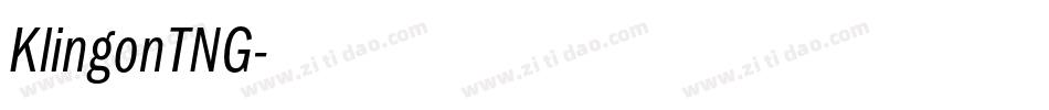 KlingonTNG字体转换
