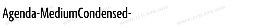 Agenda-MediumCondensed字体转换