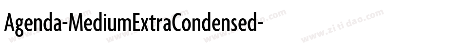 Agenda-MediumExtraCondensed字体转换