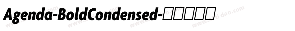 Agenda-BoldCondensed字体转换