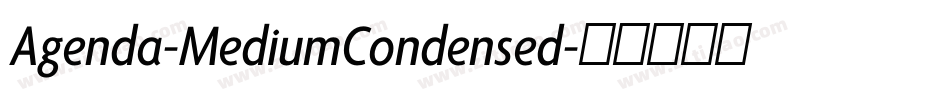 Agenda-MediumCondensed字体转换