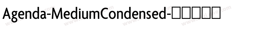Agenda-MediumCondensed字体转换