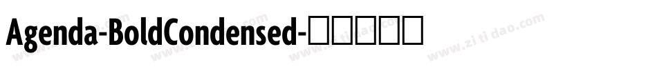 Agenda-BoldCondensed字体转换