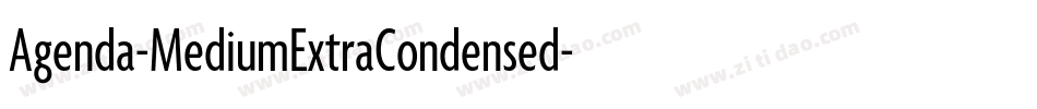 Agenda-MediumExtraCondensed字体转换