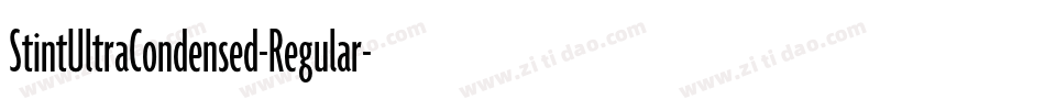 StintUltraCondensed-Regular字体转换