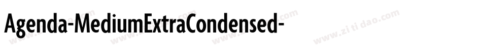 Agenda-MediumExtraCondensed字体转换