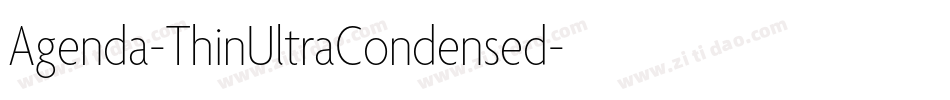 Agenda-ThinUltraCondensed字体转换
