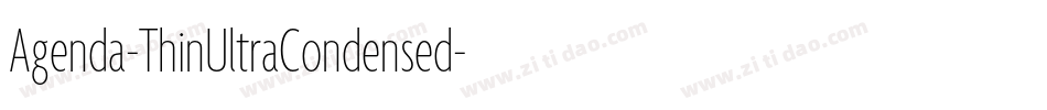 Agenda-ThinUltraCondensed字体转换