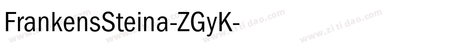 FrankensSteina-ZGyK字体转换
