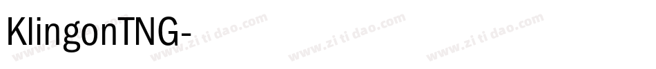 KlingonTNG字体转换