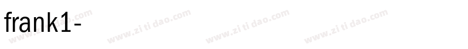 frank1字体转换