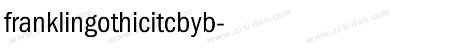 franklingothicitcbyb字体转换