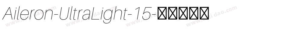 Aileron-UltraLight-15字体转换