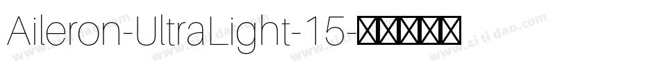 Aileron-UltraLight-15字体转换