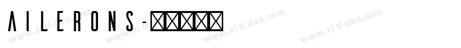Ailerons字体转换