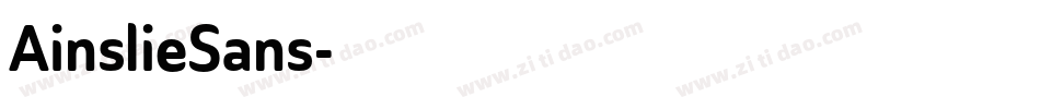 AinslieSans字体转换