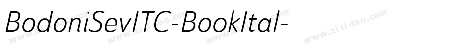 BodoniSevITC-BookItal字体转换