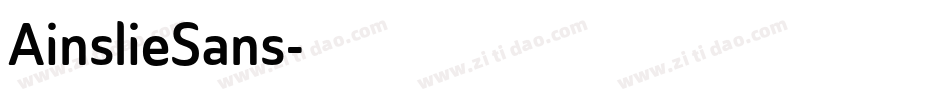 AinslieSans字体转换