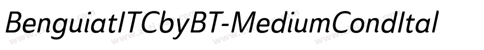 BenguiatITCbyBT-MediumCondItal字体转换