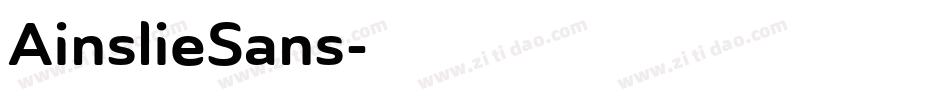 AinslieSans字体转换