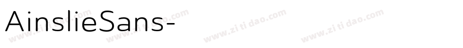 AinslieSans字体转换