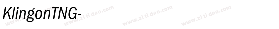 KlingonTNG字体转换