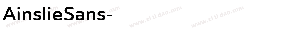 AinslieSans字体转换