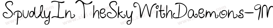SpudlyInTheSkyWithDaemons-9MG7字体转换