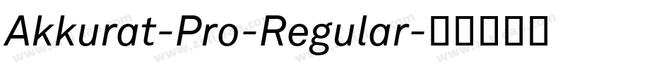 Akkurat-Pro-Regular字体转换