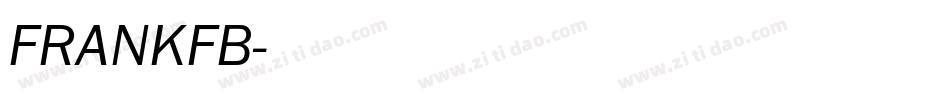 FRANKFB字体转换