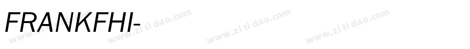 FRANKFHI字体转换