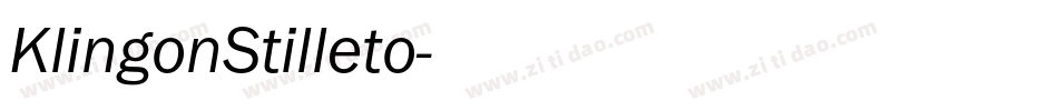 KlingonStilleto字体转换
