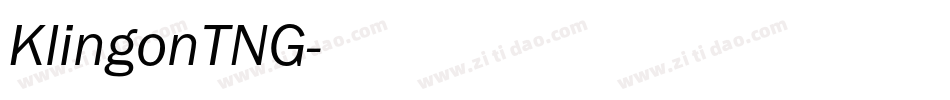 KlingonTNG字体转换