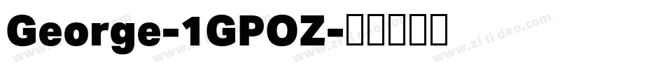 George-1GPOZ字体转换