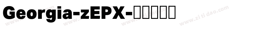 Georgia-zEPX字体转换