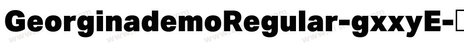 GeorginademoRegular-gxxyE字体转换