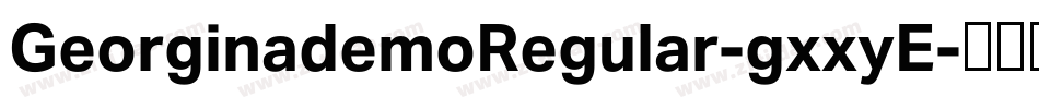 GeorginademoRegular-gxxyE字体转换