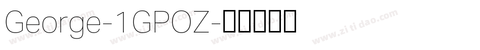 George-1GPOZ字体转换