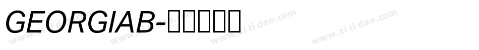 GEORGIAB字体转换