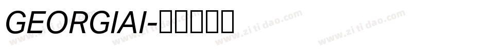 GEORGIAI字体转换 GEORGIAI字体转换