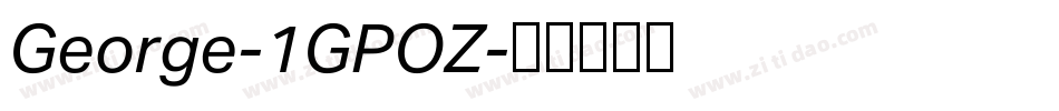 George-1GPOZ字体转换